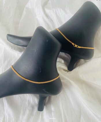 2 line box anklet