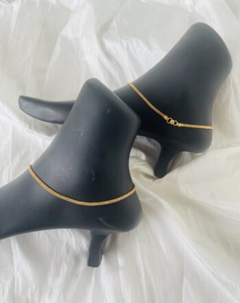 2 line box anklet